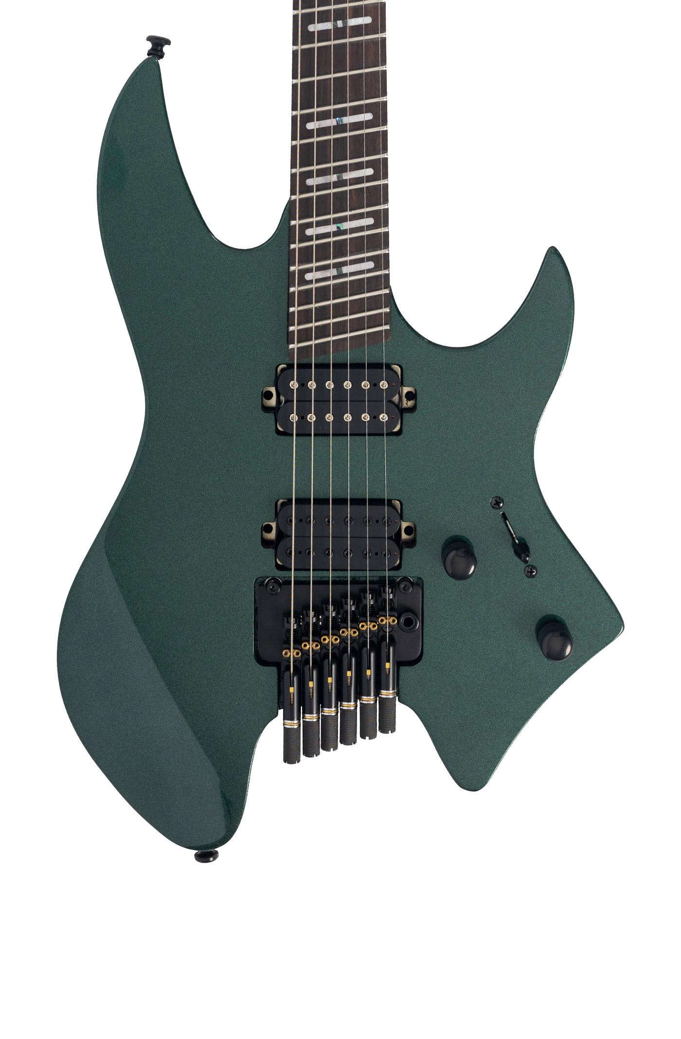 Sire Larry Carlton X6 Headless Electric Guitar in Metallic Green